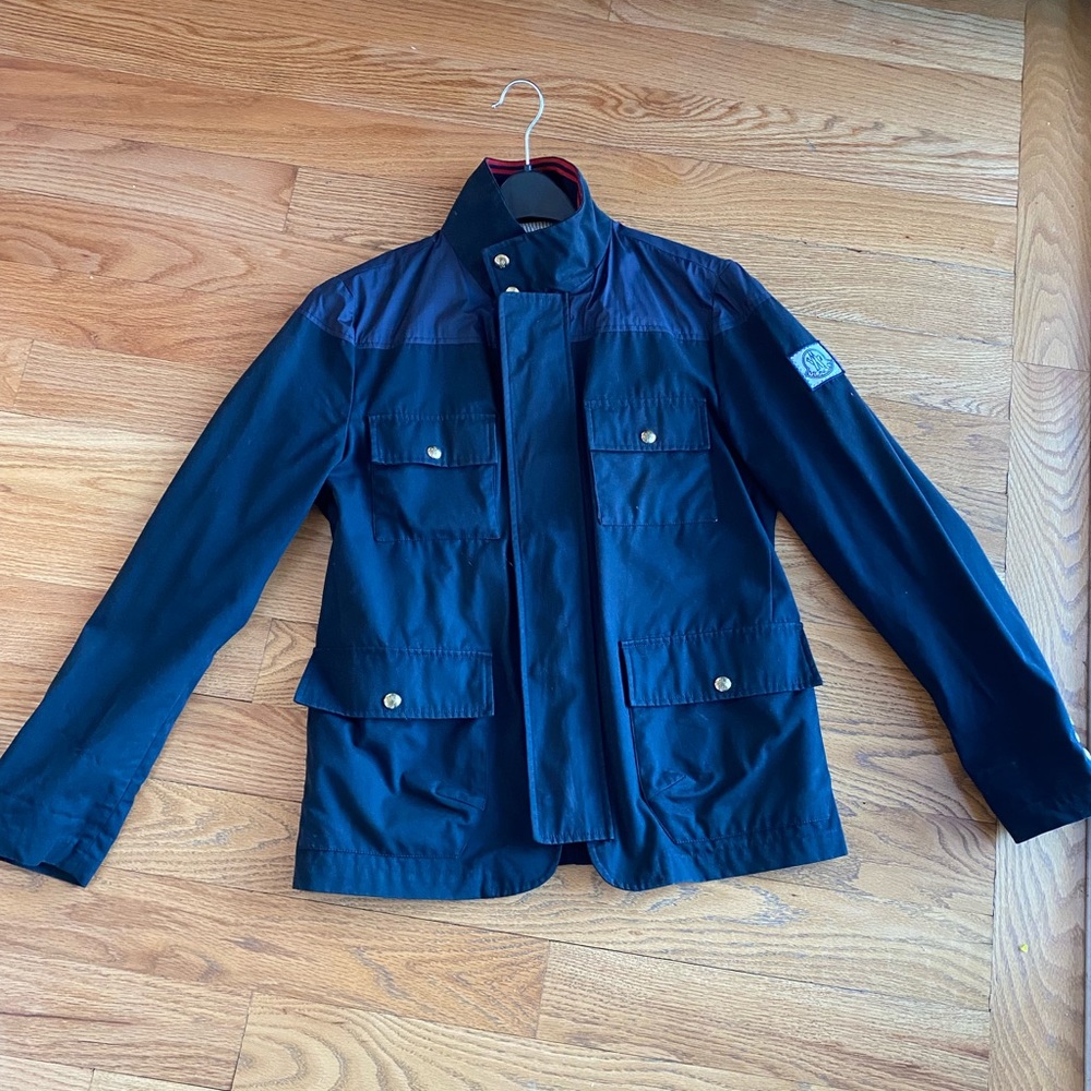 Authentic Moncler Men Lightweight Jacket sz 1 EUC Navy
